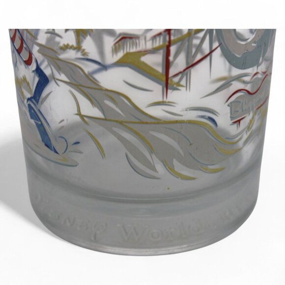 1996 Walt Disney World 25th Anniversary Goofy Typhoon Lagoon Glass Collectors Cu - Picture 6 of 8